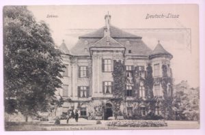 Zamek w latach 20./30., źródło: kartka pocztowa ze zbioru kolekcji Pawła Dumy