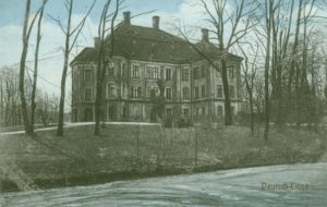 Zamek około 1916, źródło: kartka pocztowa ze zbioru kolekcji Pawła Dumy